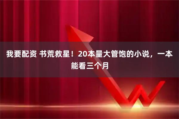 我要配资 书荒救星！20本量大管饱的小说，一本能看三个月